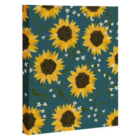Joy Laforme Summer Garden Sunflowers Art Canvas