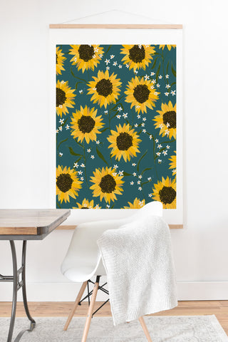 Joy Laforme Summer Garden Sunflowers Art Print And Hanger