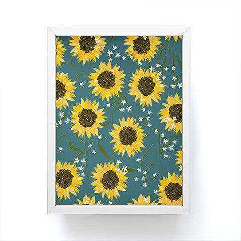 Joy Laforme Summer Garden Sunflowers Framed Mini Art Print