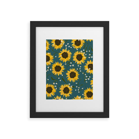 Joy Laforme Summer Garden Sunflowers Framed Art Print