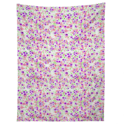 Joy Laforme Sun Faded Floral In Lavender Tapestry