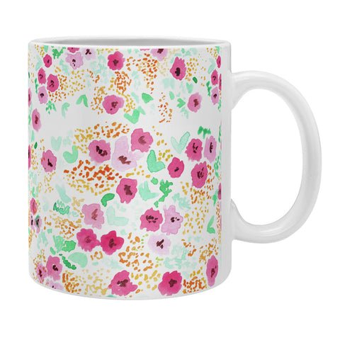 Joy Laforme Sun Faded Floral Pink Coffee Mug