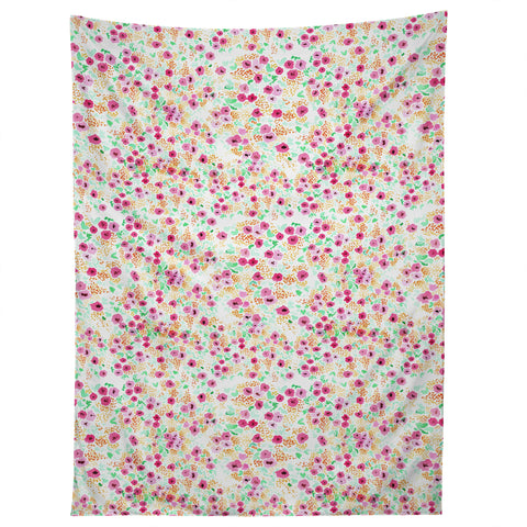 Joy Laforme Sun Faded Floral Pink Tapestry