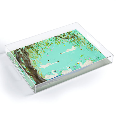 Joy Laforme Swan Lake Acrylic Tray