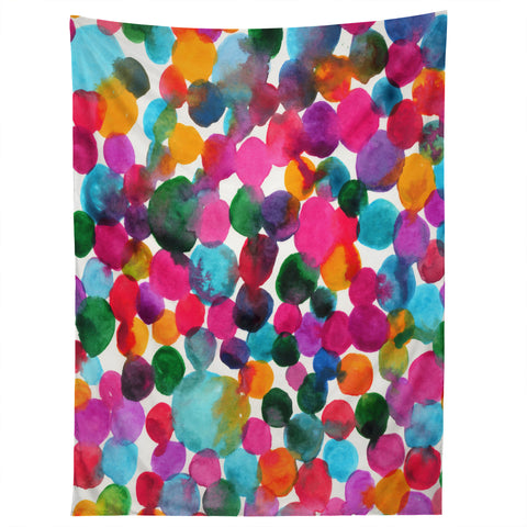 Joy Laforme Watercolor Polka Dot I Tapestry