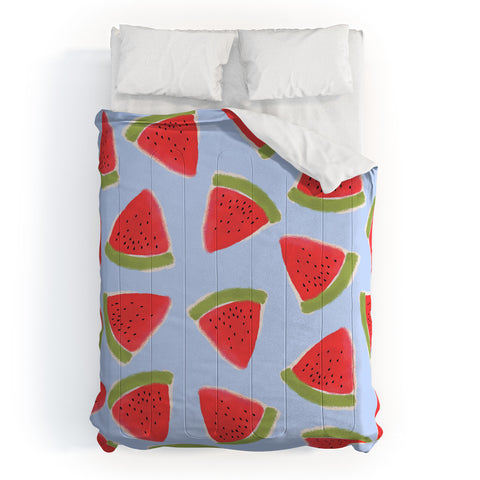 Joy Laforme Watermelon Confetti Comforter