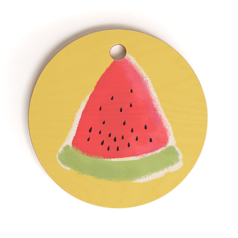 Joy Laforme Watermelon Fun Cutting Board Round