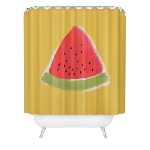 Joy Laforme Watermelon Fun Shower Curtain