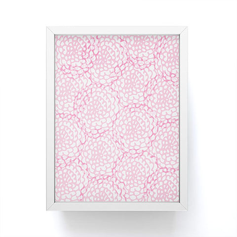 Julia Da Rocha Bed Of Pink Roses Framed Mini Art Print