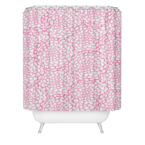 Julia Da Rocha Bed Of Pink Roses Shower Curtain