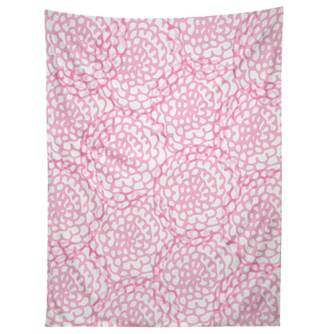 Julia Da Rocha Bed Of Pink Roses Tapestry