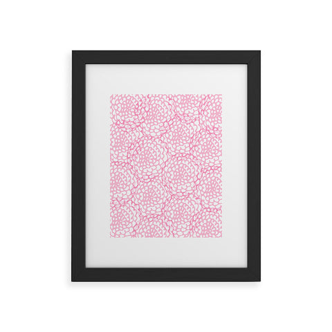 Julia Da Rocha Bed Of Pink Roses Framed Art Print
