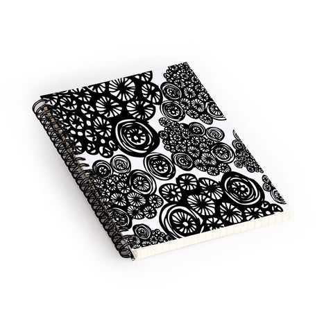 Julia Da Rocha Circo Doodles Spiral Notebook