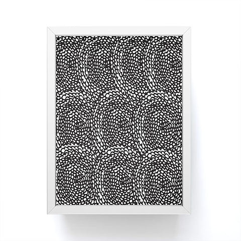 Julia Da Rocha Dahlias Black Framed Mini Art Print