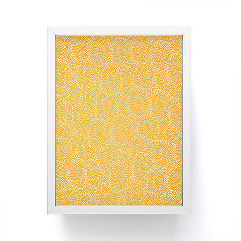 Julia Da Rocha Dahlias Yellow Framed Mini Art Print