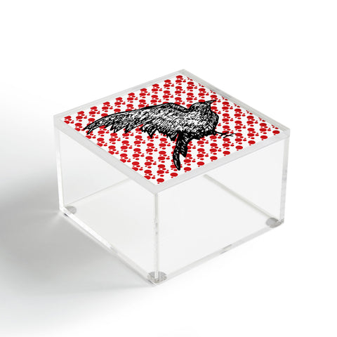Julia Da Rocha Dotted Raven Acrylic Box