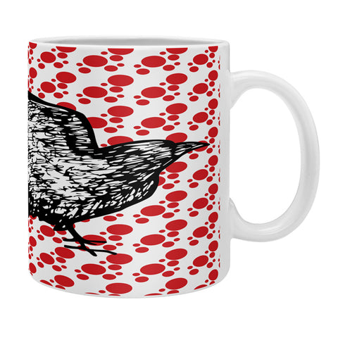 Julia Da Rocha Dotted Raven Coffee Mug