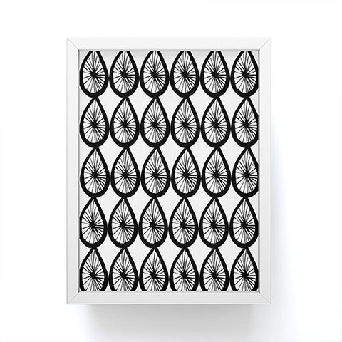 Julia Da Rocha Drops Framed Mini Art Print