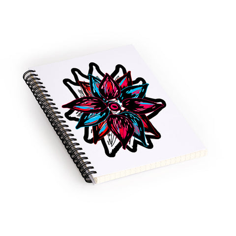 Julia Da Rocha Flowerstract Spiral Notebook