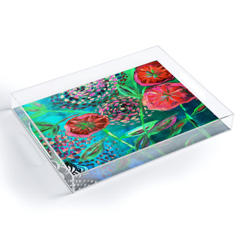 Julia Da Rocha Full Bloom Acrylic Tray