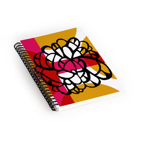 Julia Da Rocha Gem Rose Spiral Notebook