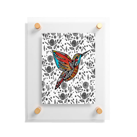 Julia Da Rocha Humming Bird In Paradise Floating Acrylic Print