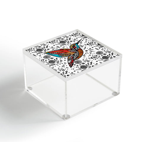 Julia Da Rocha Humming Bird In Paradise Acrylic Box
