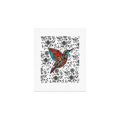 Julia Da Rocha Humming Bird In Paradise Art Print