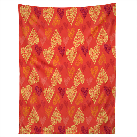 Julia Da Rocha I See Hearts Tapestry