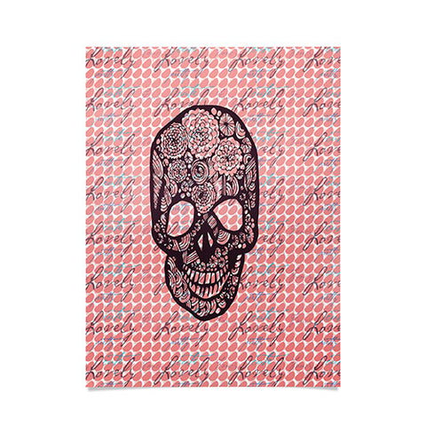 Julia Da Rocha Lovely Skull Poster