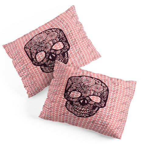 Julia Da Rocha Lovely Skull Pillow Shams