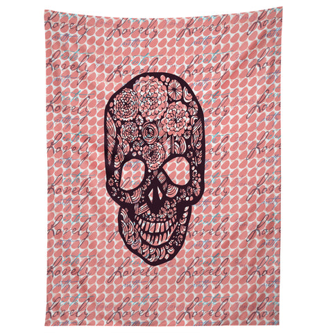 Julia Da Rocha Lovely Skull Tapestry