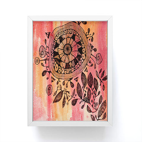 Julia Da Rocha Mandala Bloom Framed Mini Art Print
