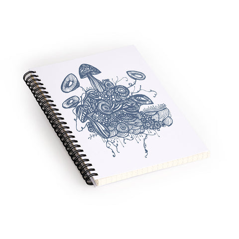 Julia Da Rocha Mushroom Spiral Notebook