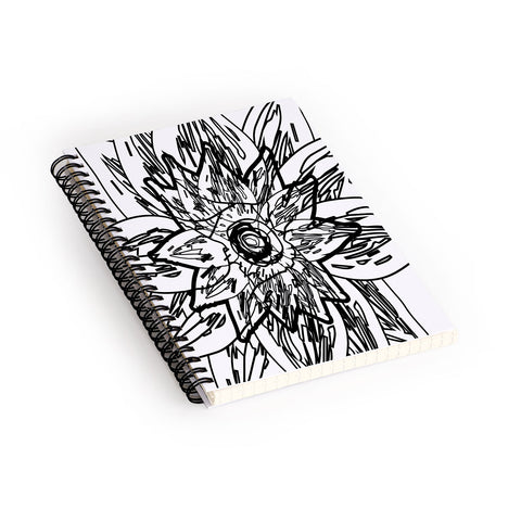 Julia Da Rocha Negra Flor Spiral Notebook