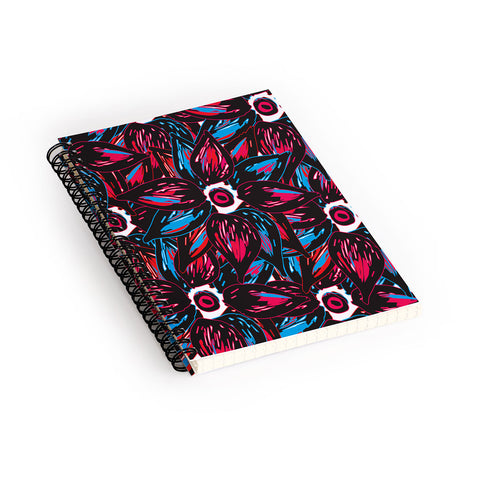 Julia Da Rocha Paradise Flowers Spiral Notebook