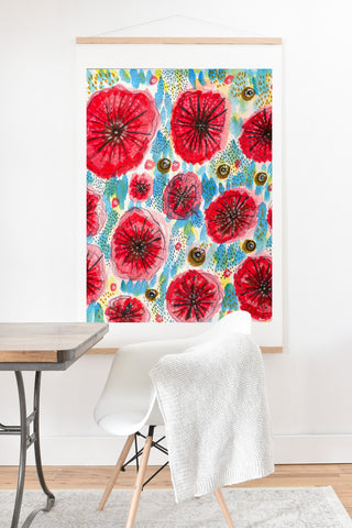 Julia Da Rocha Peonies Bloom Art Print And Hanger