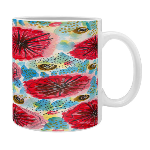 Julia Da Rocha Peonies Bloom Coffee Mug