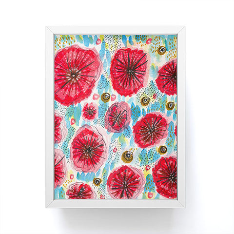 Julia Da Rocha Peonies Bloom Framed Mini Art Print