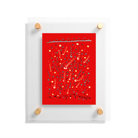 Julia Da Rocha Pretty Red Floating Acrylic Print