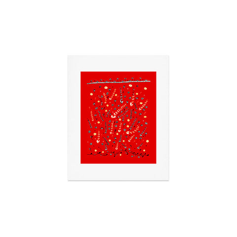 Julia Da Rocha Pretty Red Art Print