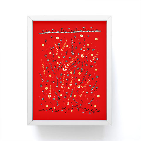 Julia Da Rocha Pretty Red Framed Mini Art Print