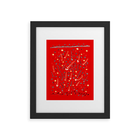 Julia Da Rocha Pretty Red Framed Art Print