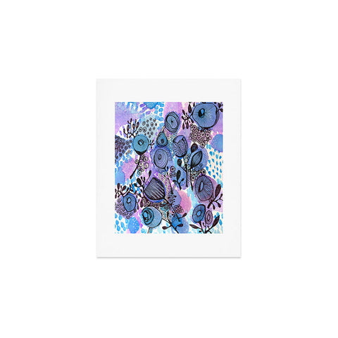 Julia Da Rocha Purple Flowers Bloom Art Print