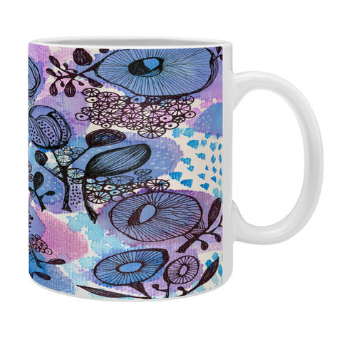 Julia Da Rocha Purple Flowers Bloom Coffee Mug