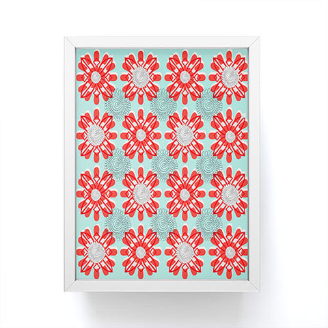 Julia Da Rocha Retro Flowers Framed Mini Art Print