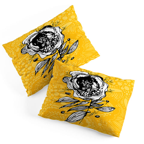 Julia Da Rocha Rose Funky Flowers Pillow Shams