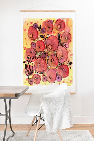 Julia Da Rocha Sea Bloom Art Print And Hanger