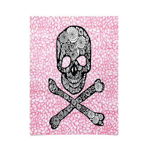 Julia Da Rocha Skull N Roses Poster