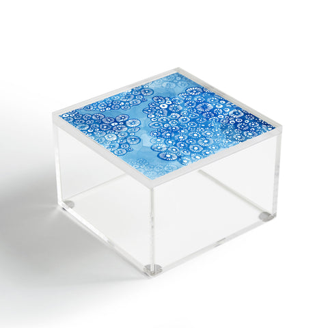 Julia Da Rocha Watercolor Bleu Acrylic Box